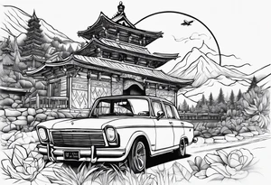 Something that describes a love for travel, very simple and basic tattoo idea