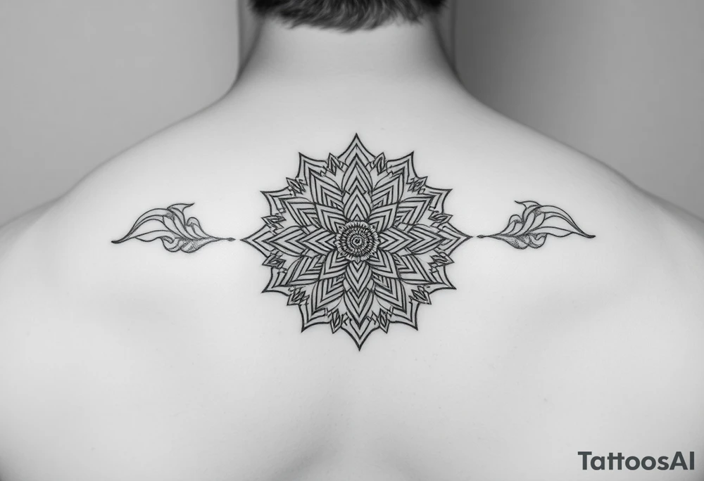 intricate mandala with sacred geometry and cosmic elements tattoo idea intricate mandala with sacred geometry and cosmic elements tattoo idea