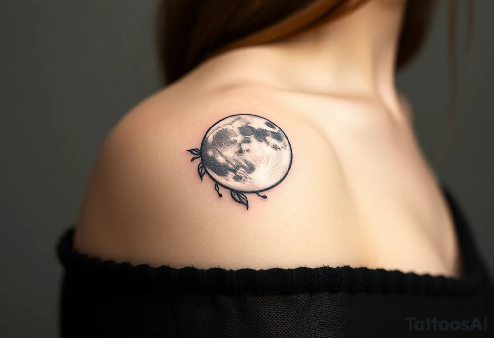 The moon tattoo idea