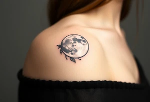 The moon tattoo idea