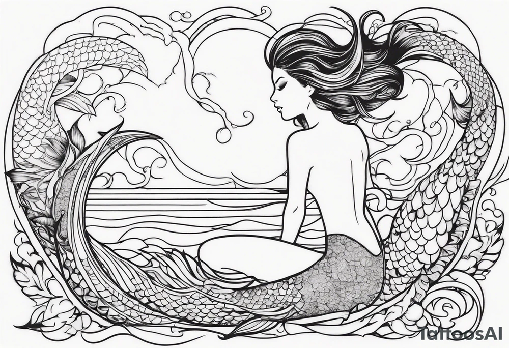 mermaid tattoo idea