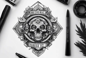 Mechanic tattoo idea
