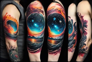 a black hole tattoo idea