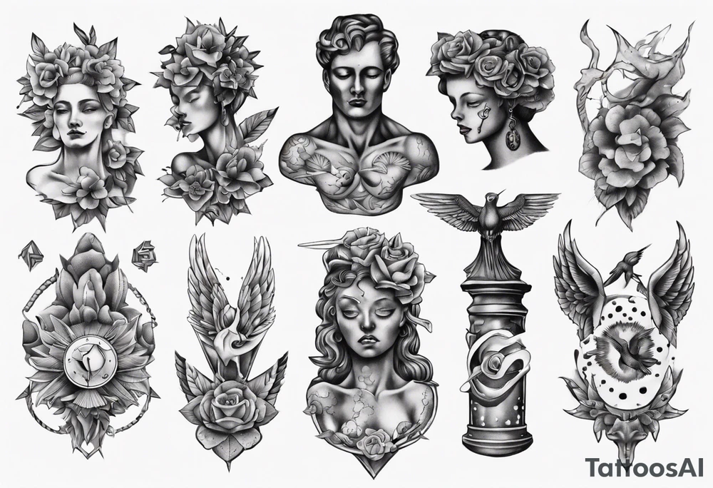 Statue tattoo idea