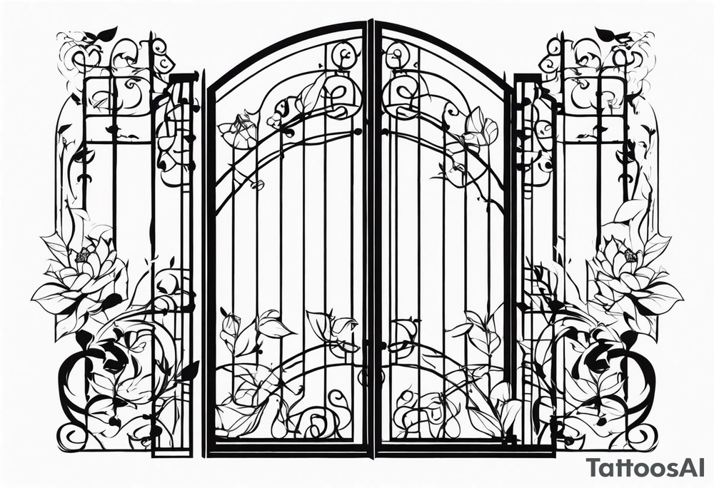 gate vector tattoo idea