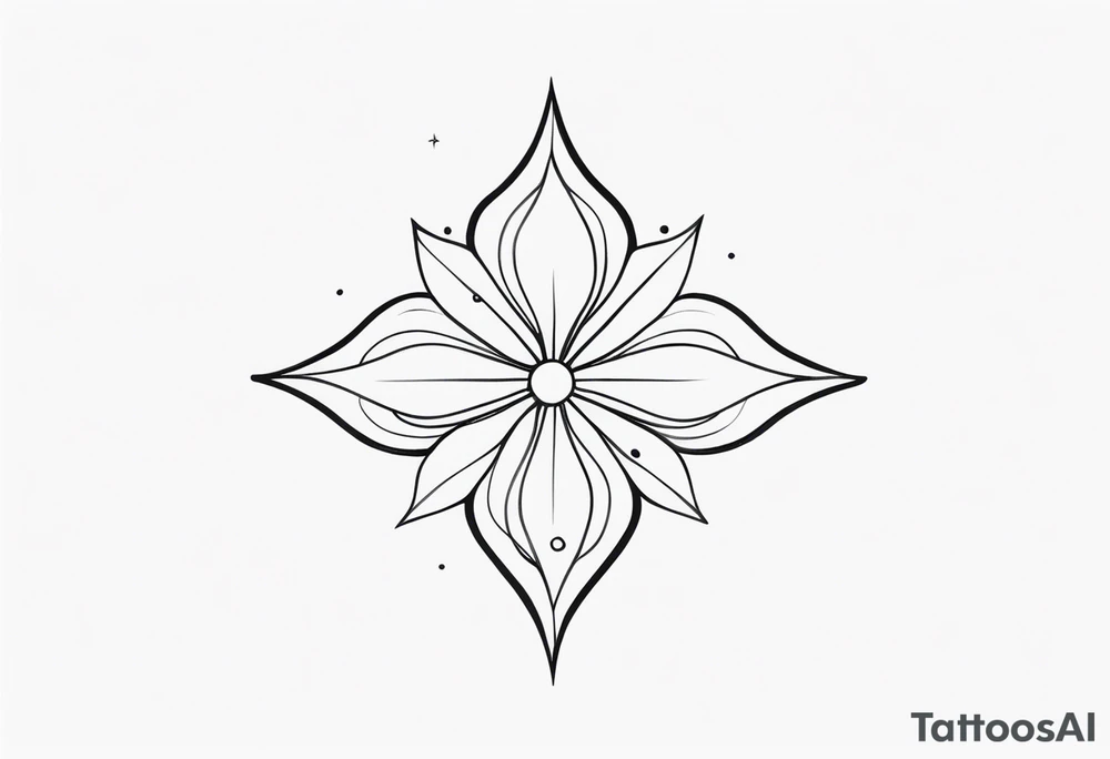 minimalist tattoo with 4 dots tattoo idea