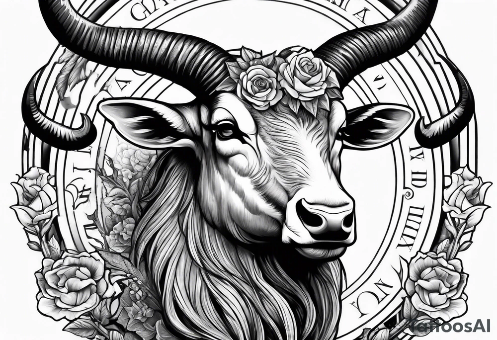 capricorn with shotgun tattoo idea