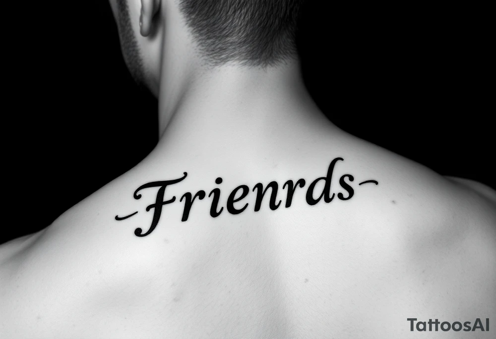I need a small tattoo that mean friends tattoo idea