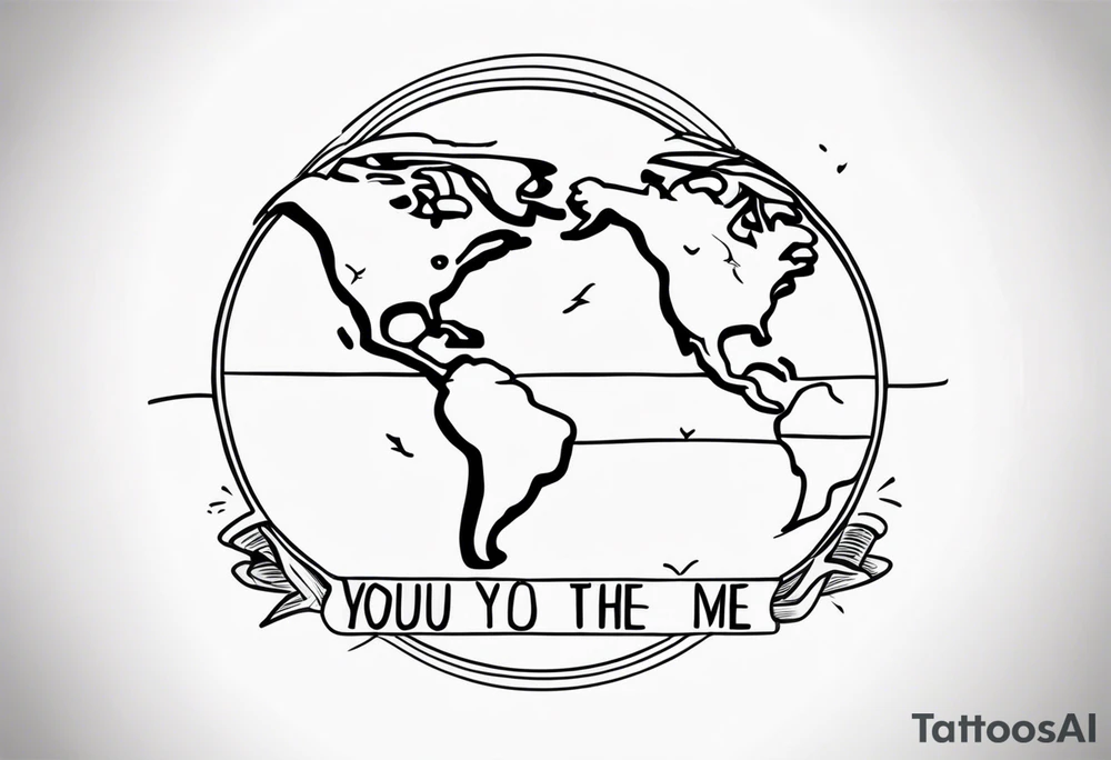 You and Me vs the World tattoo idea