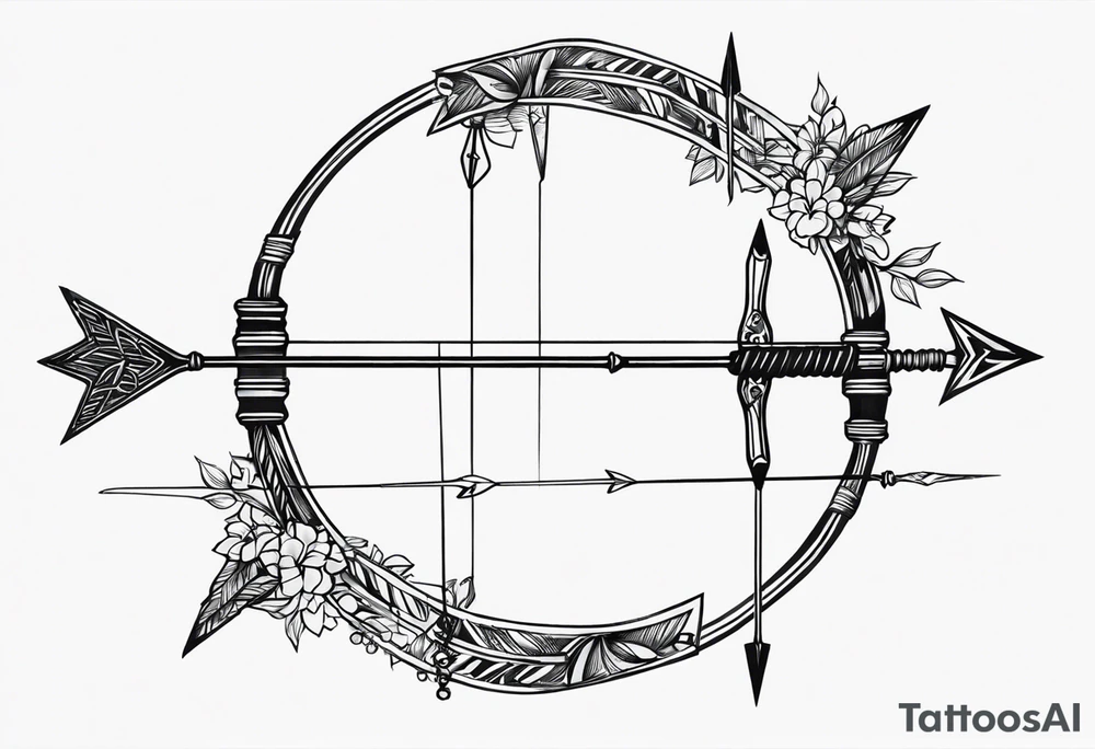 Bow and Arrow tattoo idea