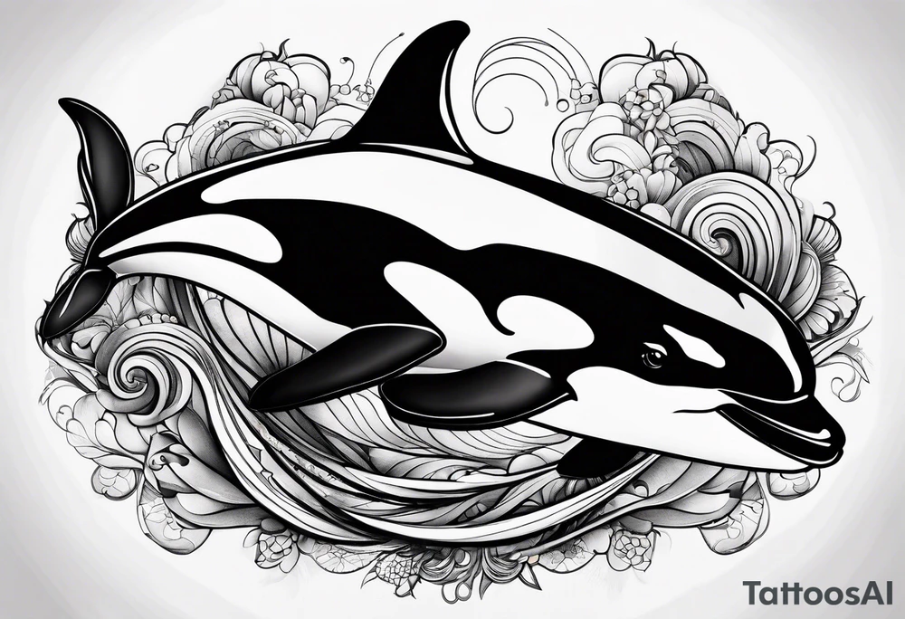 Orca that looks like a killer tattoo idea