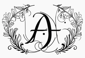 create a Lucas and Jordan and Annabel monogram tattoo idea