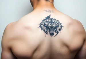 một khuông mặt được vẽ bởi những mũi tên lớn và nhỏ đang xen vào nhau tattoo idea