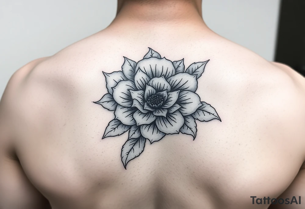Cloud flower tattoo idea