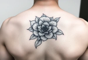 Cloud flower tattoo idea