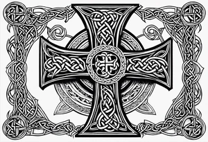 Celtic cross tattoo idea