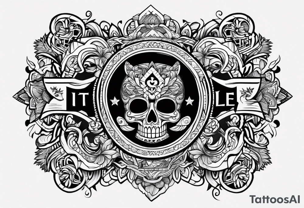 Word “ITZEL” tattoo idea