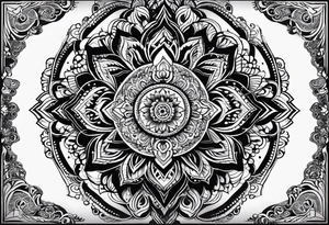 Lace mandala tattoo idea