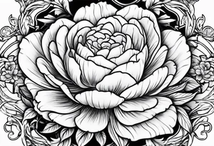 strapshalter mit blumen tattoo idea