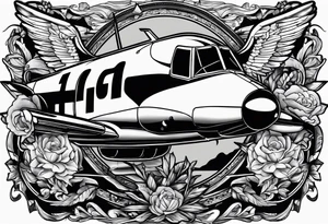 Fight for your aviation dreams tattoo idea
