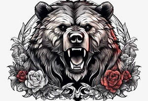 bear and barbarian tattoo idea