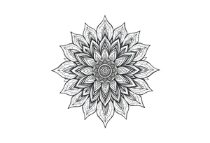 Tatuagem mandala com borboleta tattoo idea