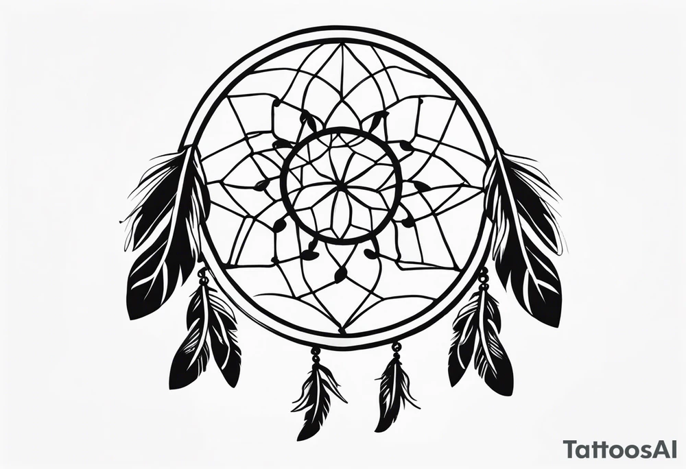 dream catcher tattoo idea