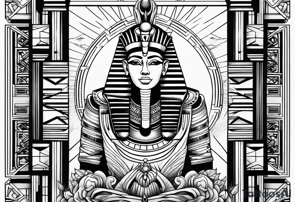 Pharaoh tattoo idea
