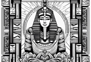 Pharaoh tattoo idea