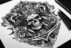 necromancer Diablo Tattoo tattoo idea