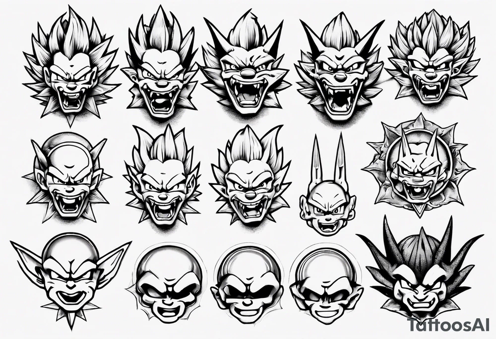 dragon ball tattoo idea