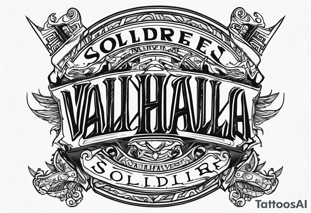 Valhalla soldier tattoo idea