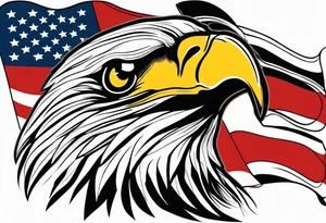 American Flag, German Flag, American Eagle, German eagle, Fighting tattoo idea