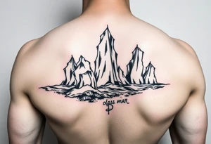 OLAS DE MAR EN BICEP, DE MANERA SUTIL, LA MAREA MÁS ALTA SE CONVIERTE EN CORAZÓN. tattoo idea