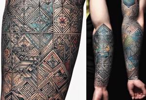 British, forearm tattoo, geometric, subtle, men, culture, iconic tattoo idea