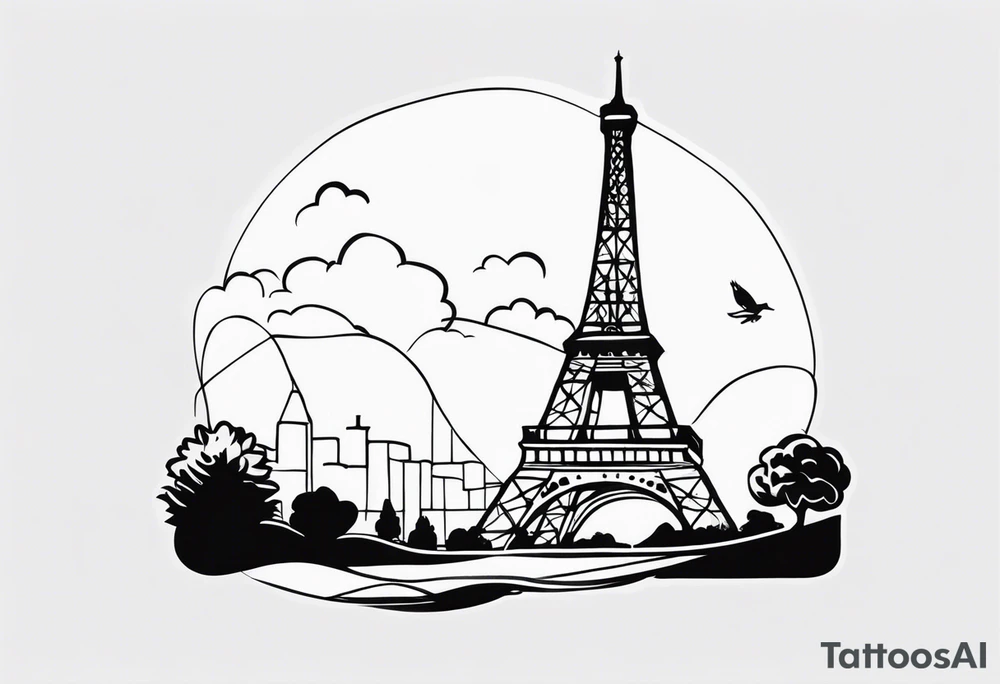 Eiffel  tower tattoo idea