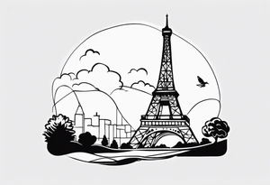 Eiffel  tower tattoo idea