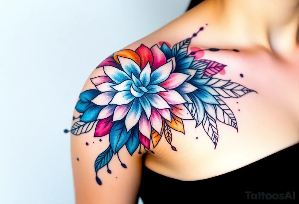 Desenhe uma tatuagem que simbolize força, liberdade e conexão com a multiplicidade da vida, incorporando elementos abstratos e fluidos, com linhas que sugiram movimento e transformação contínua. Evite clichês e busque um design original e significativo. tattoo idea
