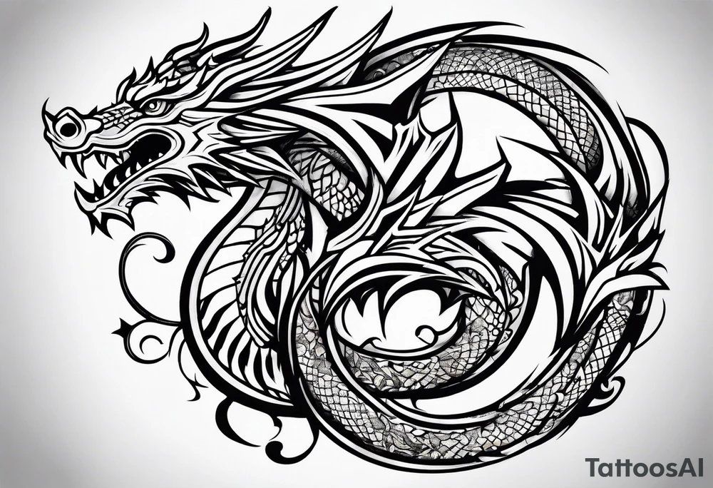 dragon , hand tattoo idea