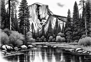 Yosemite national park,  forearm tattoo idea