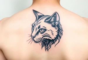 Black Cat tattoo idea