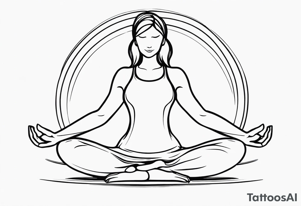 yoga tattoo idea