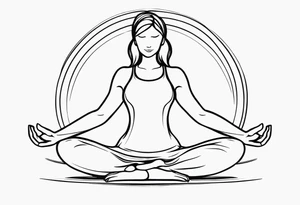 yoga tattoo idea