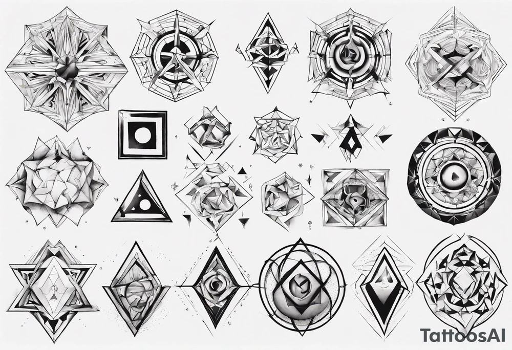 Geometrical tattoo idea
