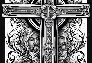 Jesus cross tattoo idea