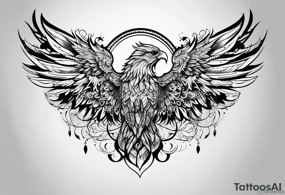 one wing tattoo idea