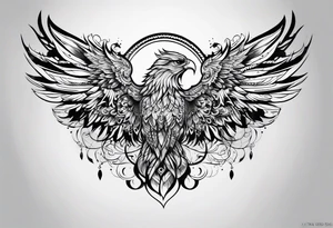 one wing tattoo idea