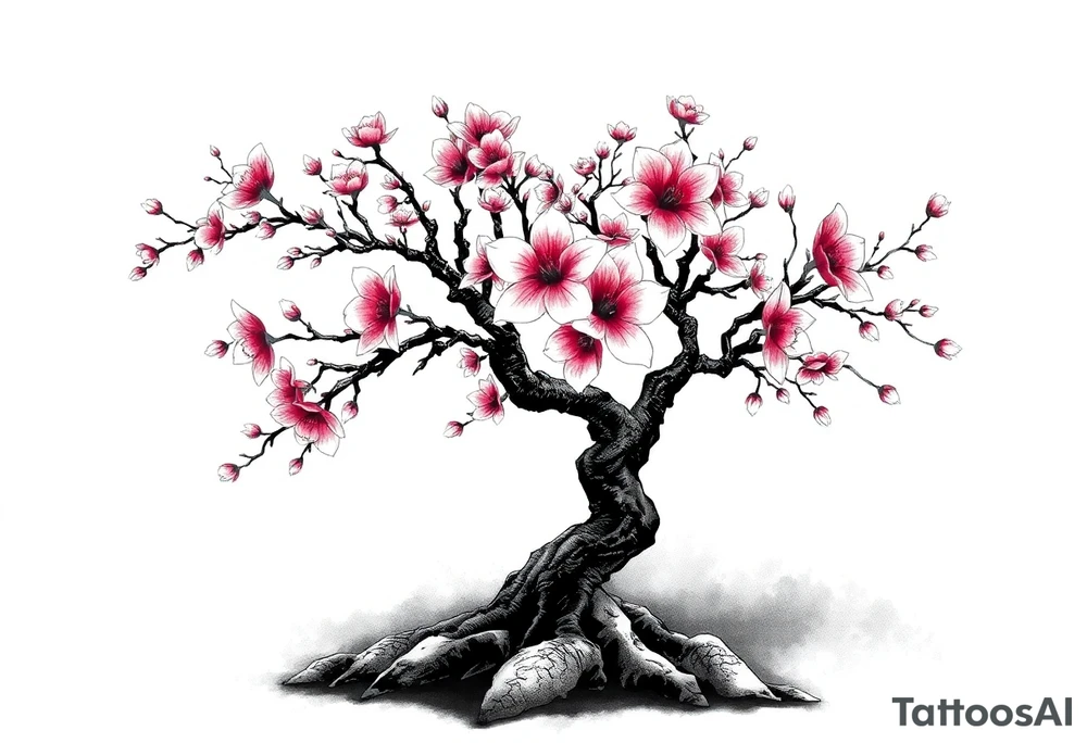 cherryblossom tree tattoo idea