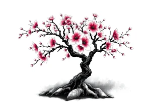 cherryblossom tree tattoo idea