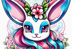 Ditto sylveon tattoo idea